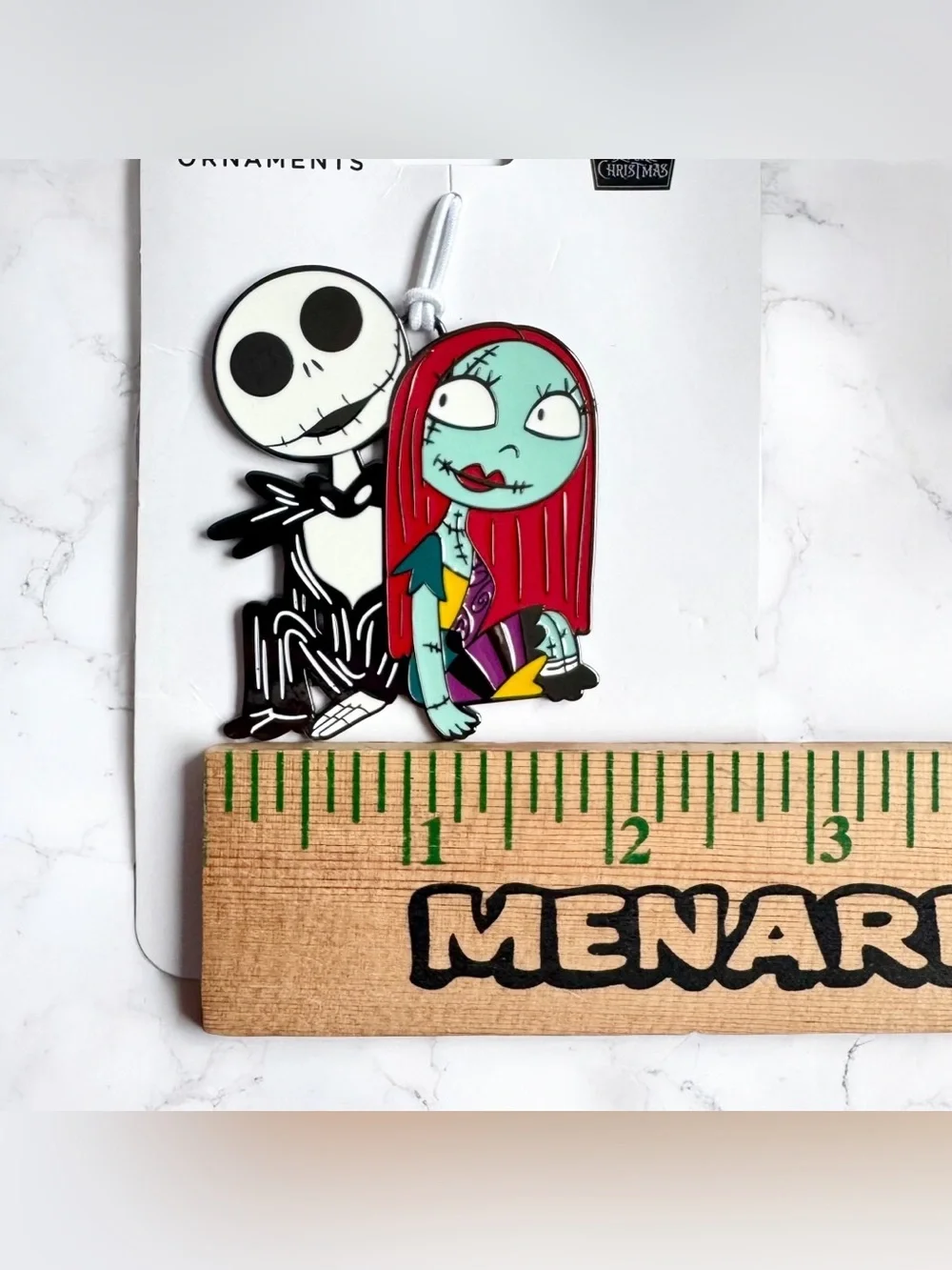 Hallmark Jack Skellington & Sally Nightmare Before Christmas Metal Ornament